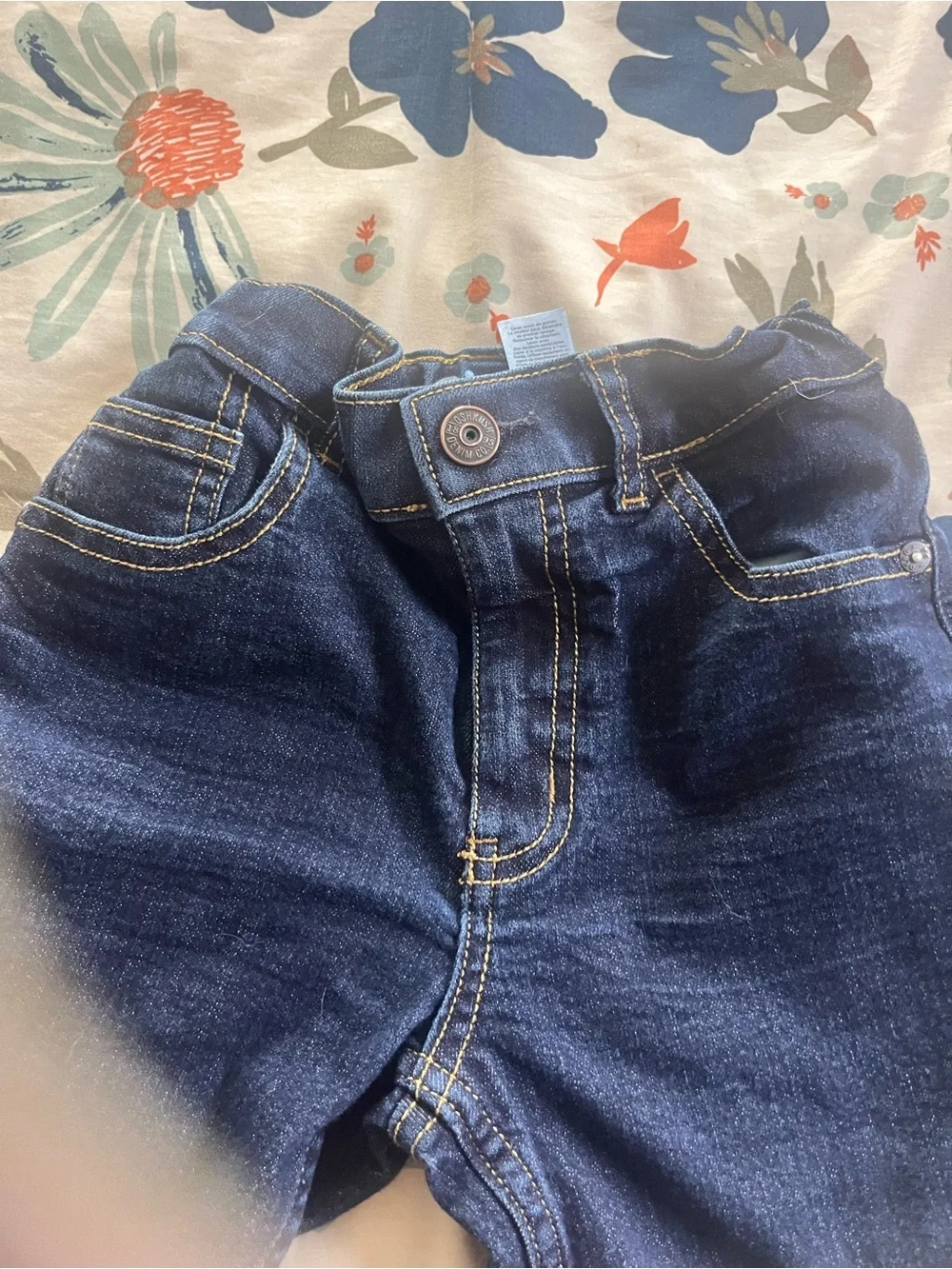 Kids Dark Blue Denim Jeans OshkoshB’gosh skinny 8R